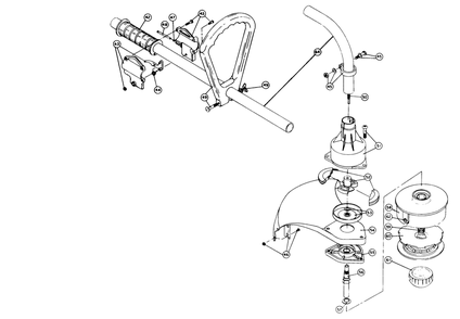 Parts Model 1330 Diagram and Parts List for 1330 (00000001 - 99999999)(1980) Lawn Boy Trimmer